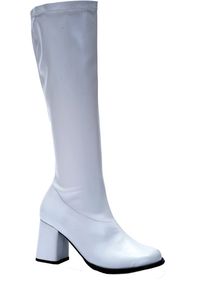 Сапоги белые в стиле 60-х