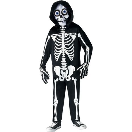 Карнавальный костюм черного Скелета