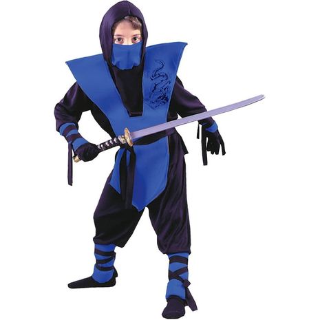 Карнавальный костюм ниндзя синий